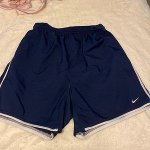 Navy Nike soccer training shorts
